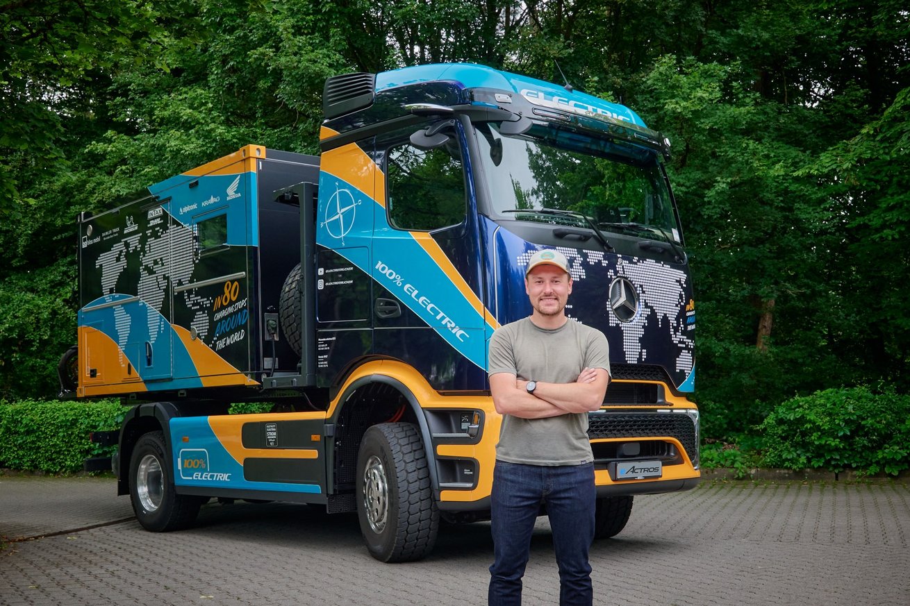 Daimler eActros 600 round-the-world electric truck expedition